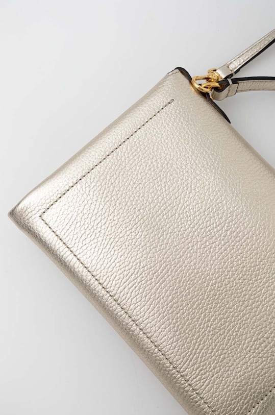 Kožená kabelka Coccinelle Arlettis zlatá E1.MD5.19.03.01