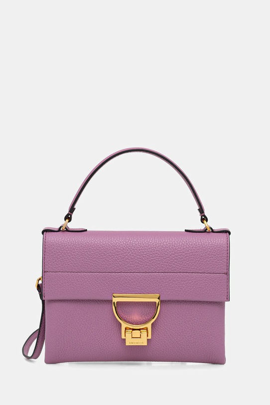 Coccinelle torebka skórzana Arlettis skóra licowa fioletowy E1.MD5.19.03.01