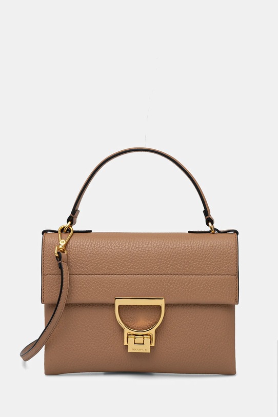 Kožená kabelka Coccinelle Arlettis přírodní kůže béžová E1.MD5.19.03.01