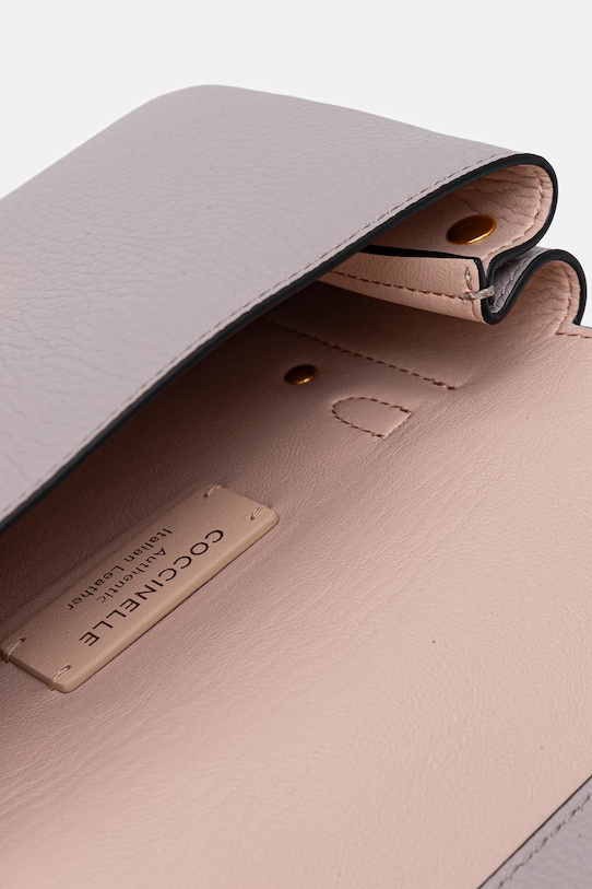 Coccinelle torebka skórzana Arlettis szary E1.ND8.55.B7.01