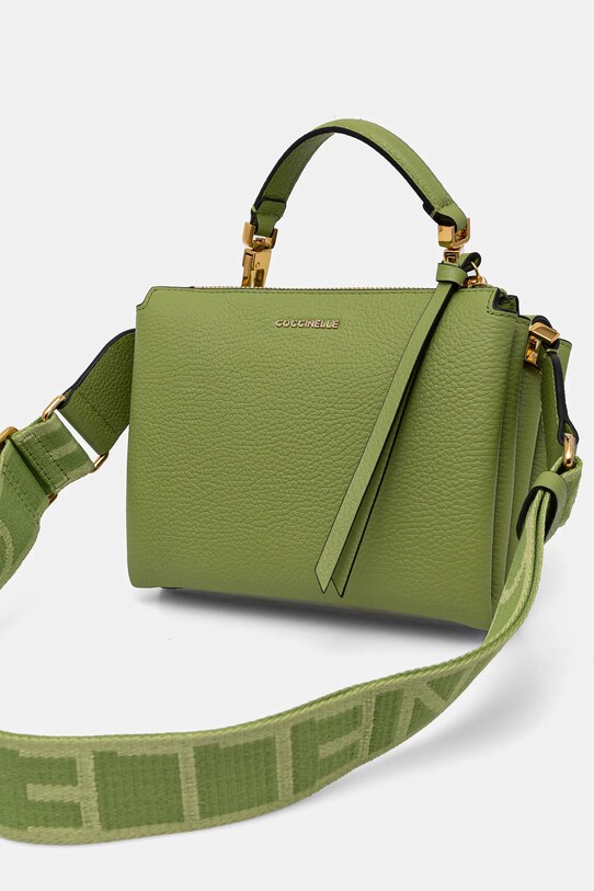 Accesorii Coccinelle geantă de piele Arlettis E1.ND8.55.B7.01 verde