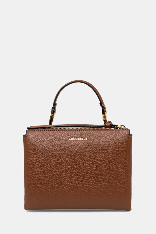 Αξεσουάρ Δερμάτινη τσάντα Coccinelle Arlettis E1.ND8.55.B7.01 καφέ