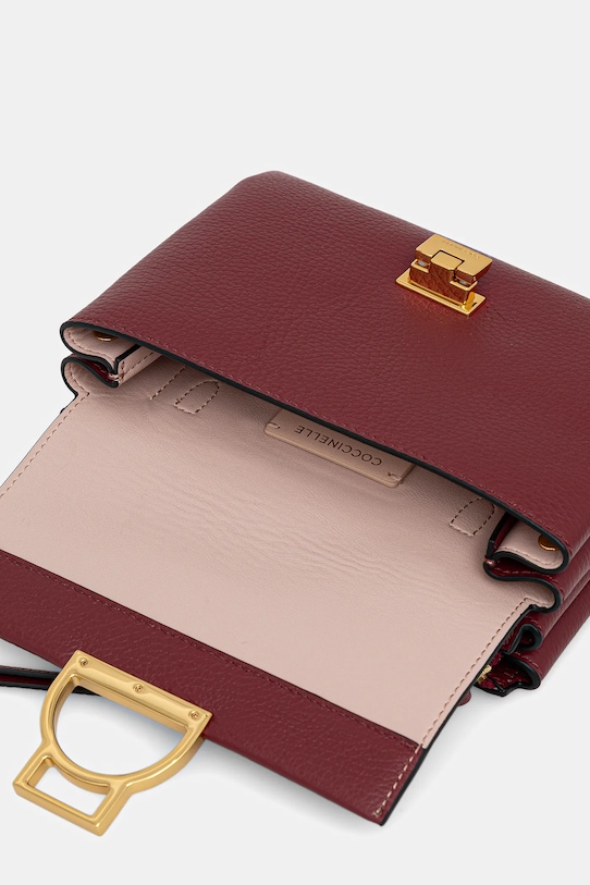 Coccinelle geantă de piele Arlettis E1.ND8.55.B7.01 burgundia