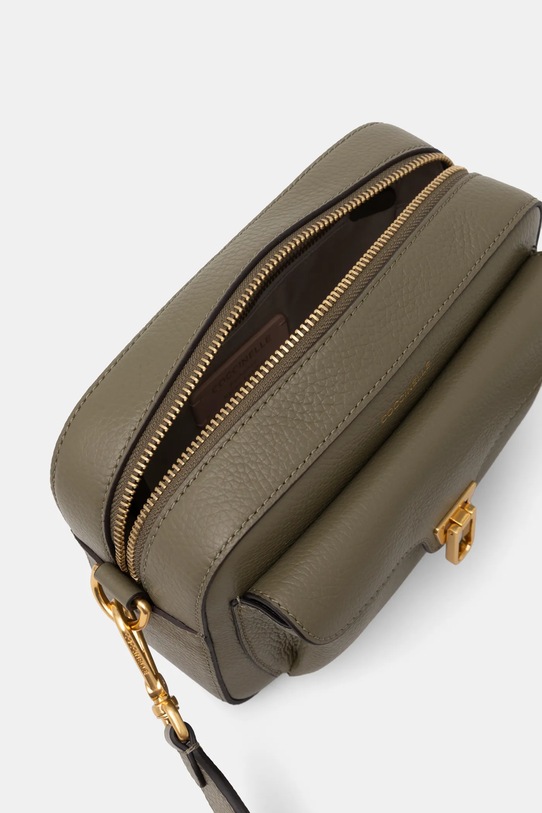 Kožená kabelka Coccinelle E1.NOF.15.02.01 zelená