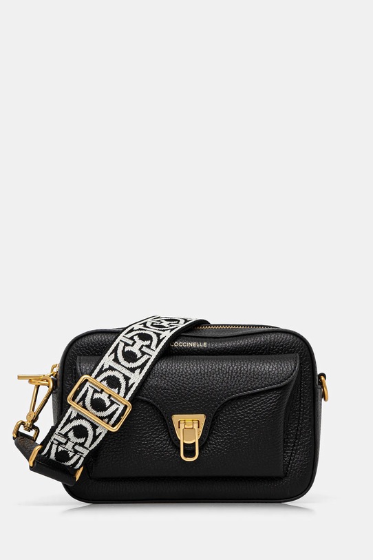 Coccinelle torebka skórzana skóra licowa czarny E1.NOF.15.02.01