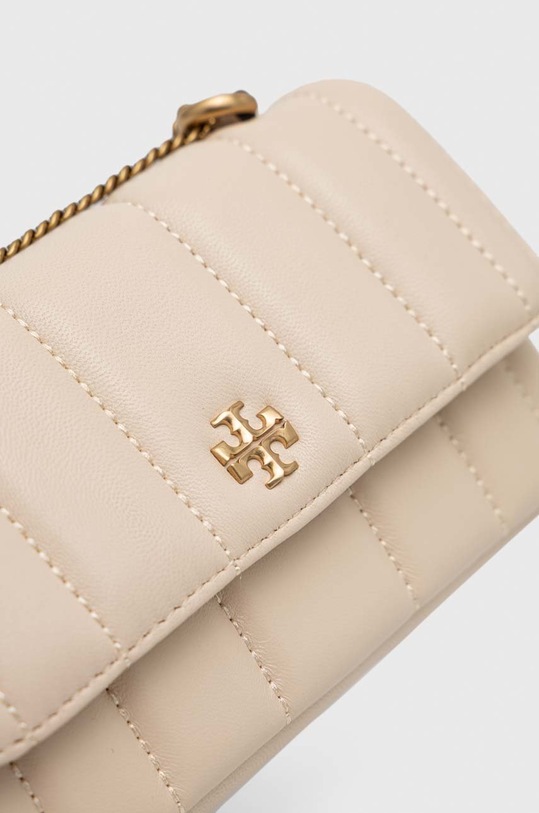 Kožená kabelka Tory Burch Kira Mini Flap béžová 142567.724