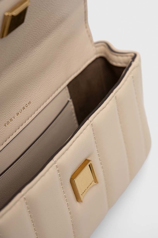 Kožená kabelka Tory Burch Kira Mini Flap 142567.724 béžová