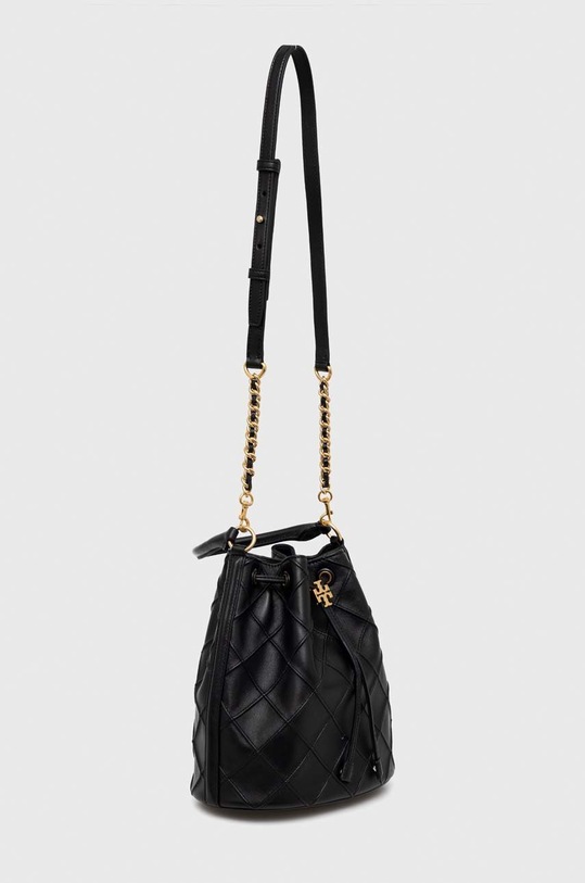 Usnjena torbica Tory Burch 142564.001 črna SS23