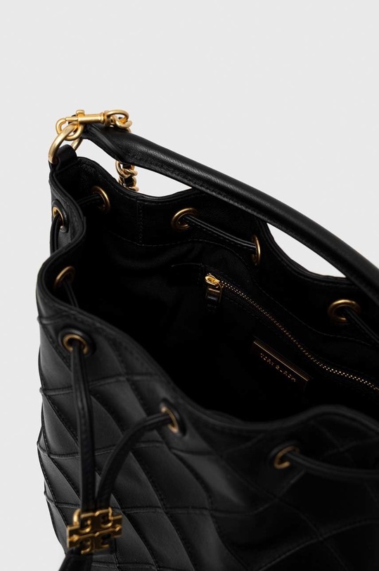 Usnjena torbica Tory Burch 142564.001 črna