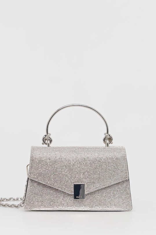 Kabelka Aldo nášivka stříbrná MIRAMA.040