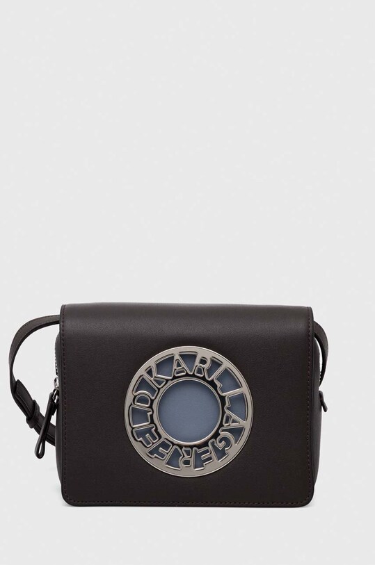 Шкіряна сумочка Karl Lagerfeld коричневий 230W3033