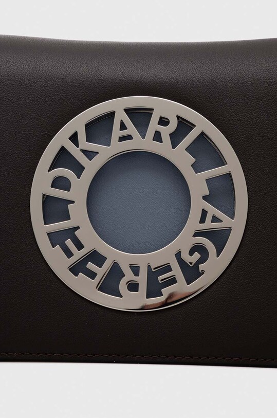 Шкіряна сумочка Karl Lagerfeld коричневий 230W3033