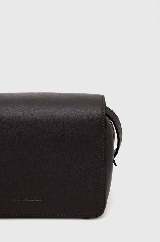 Шкіряна сумочка Karl Lagerfeld 230W3033 коричневий