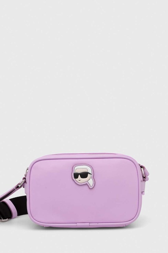 Torba Karl Lagerfeld natpis ljubičasta 230W3050