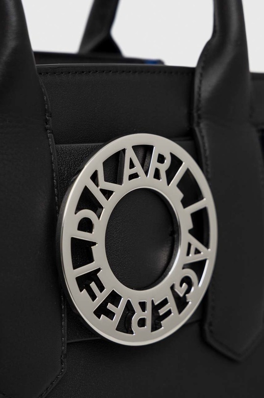 Шкіряна сумочка Karl Lagerfeld чорний 230W3085