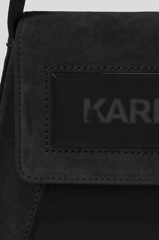 Akcesoria Karl Lagerfeld torebka zamszowa 230W3177 czarny
