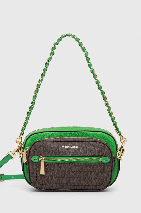 MICHAEL Michael Kors torebka skóra licowa zielony 32R3GJ6C4L