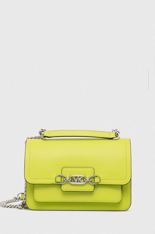 Δερμάτινη τσάντα MICHAEL Michael Kors λείο δέρμα πράσινο 30S2S7HL3L