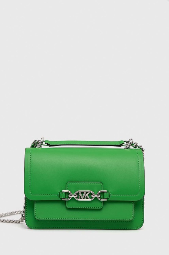 Δερμάτινη τσάντα MICHAEL Michael Kors λείο δέρμα πράσινο 30S2S7HL3L