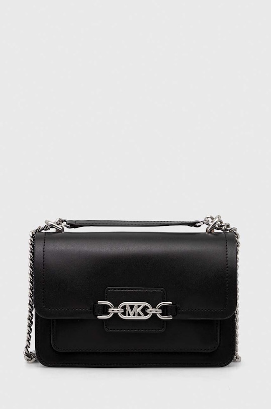 Kožená kabelka MICHAEL Michael Kors přírodní kůže černá 30S2S7HL3L