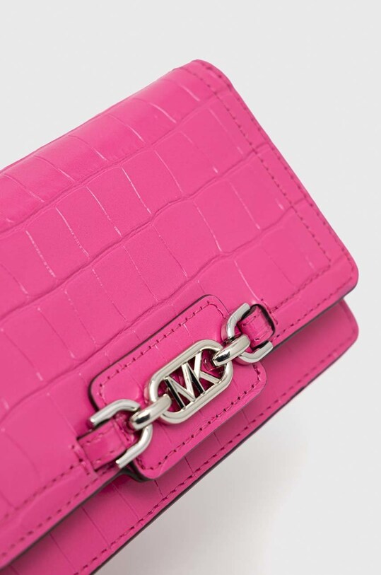 Δερμάτινη τσάντα ώμου MICHAEL Michael Kors ροζ 32R3S7HC1E
