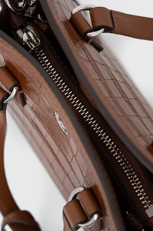 Кожаная сумочка MICHAEL Michael Kors 32R3S7CC0E коричневый