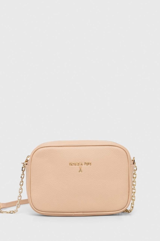 Kožená kabelka Patrizia Pepe CB0071.L001 béžová AA00