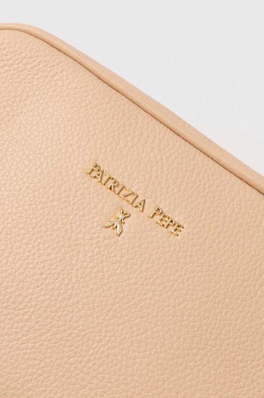 Kožená kabelka Patrizia Pepe CB0071.L001 béžová