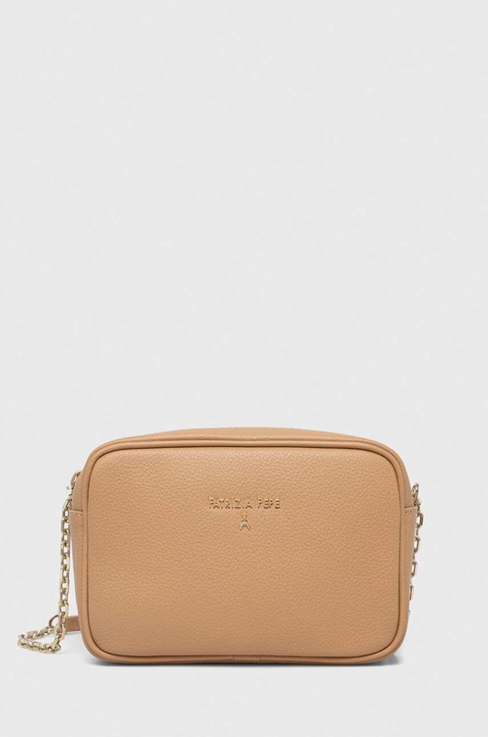 Kožená kabelka Patrizia Pepe béžová CB0071.L001