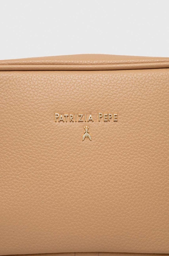 Kožená kabelka Patrizia Pepe béžová CB0071.L001