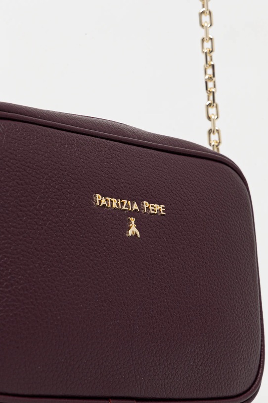 Patrizia Pepe torebka skórzana bordowy CB0071.L001