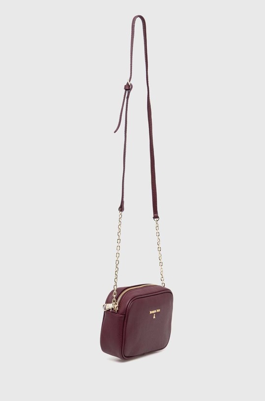 Kožená kabelka Patrizia Pepe CB0071.L001 burgundské AW24