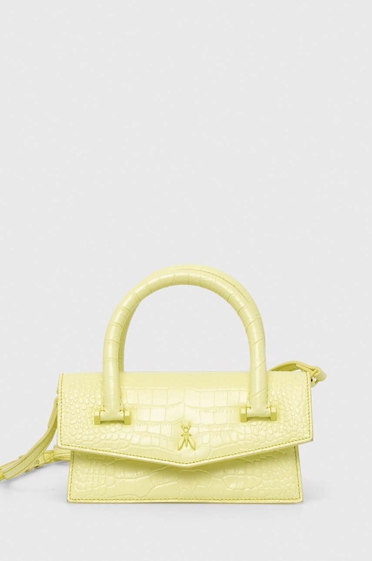 Patrizia Pepe borsa a mano in pelle pelle fiore verde 2B0111.L030