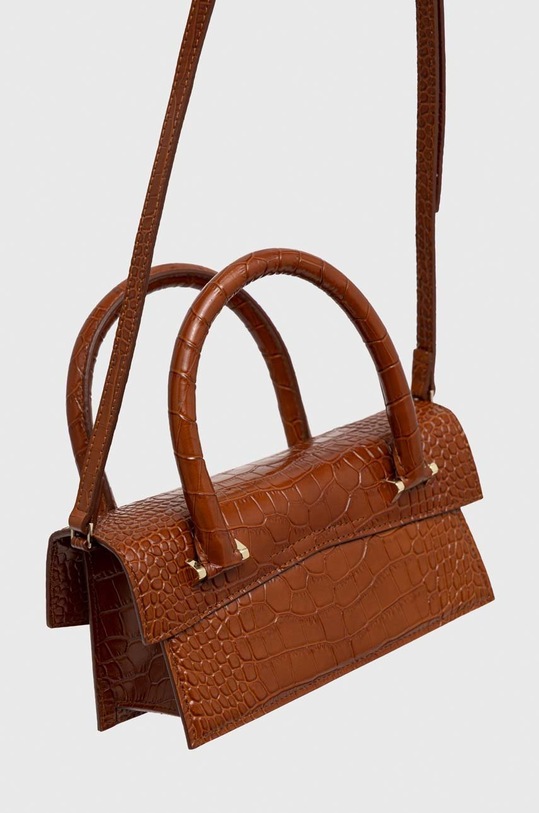 Accesorii Patrizia Pepe poseta de piele 2B0111.L030 maro