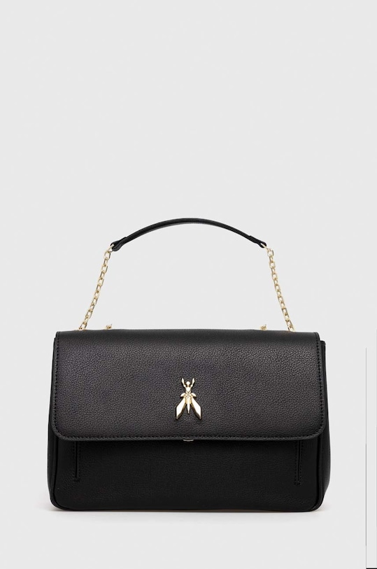 Patrizia Pepe torebka skórzana skóra licowa czarny 8B0100.L001