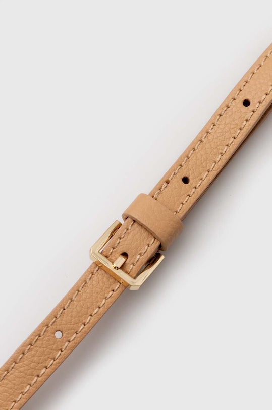 Кожаная сумочка Patrizia Pepe бежевый 8B0101.L001