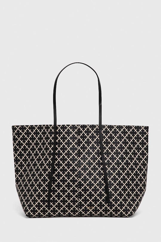 Torbica By Malene Birger Imitacija zrnatega usnja črna Q68960134Z