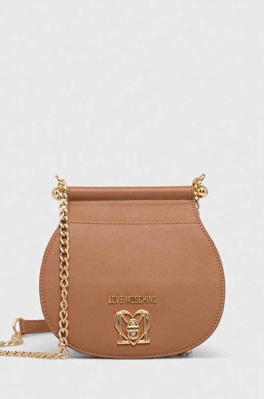 Τσάντα Love Moschino συνθετικό καφέ JC4308PP0GKF0201