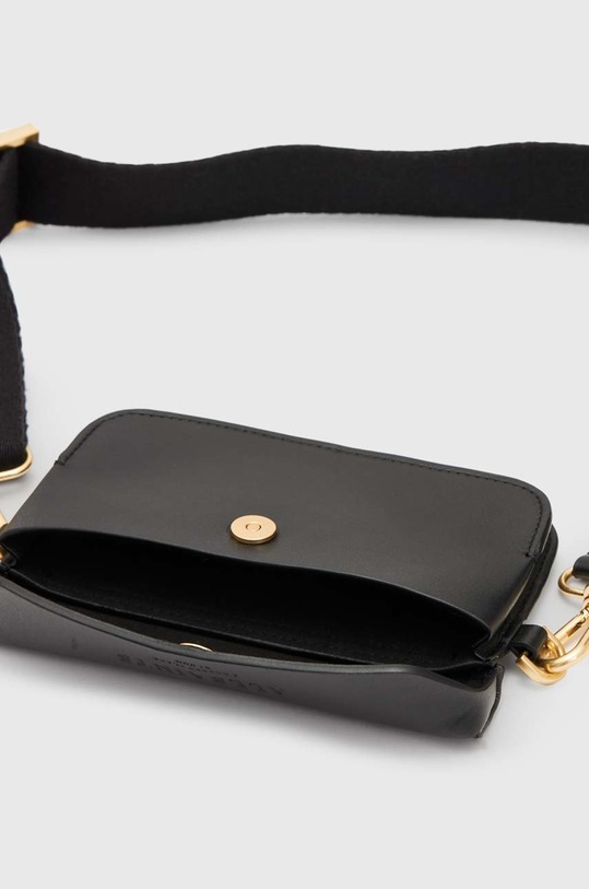 Akcesoria AllSaints torebka skórzana ZOE CROSSBODY WR537X czarny