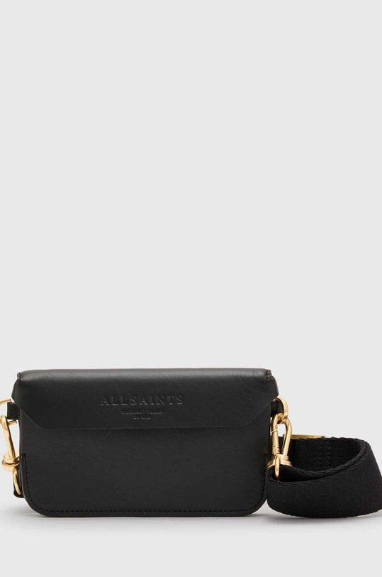 AllSaints torebka skórzana ZOE CROSSBODY czarny WR537X