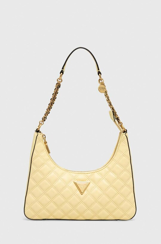 Guess torebka imitacja skóry licowej żółty HWQA87.48180