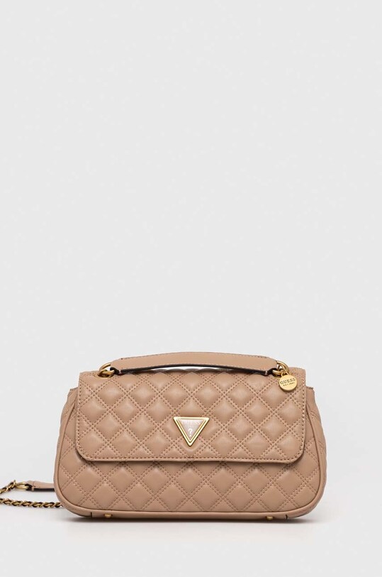 Guess torebka GIULLY imitacja skóry licowej beżowy HWQA87.48210