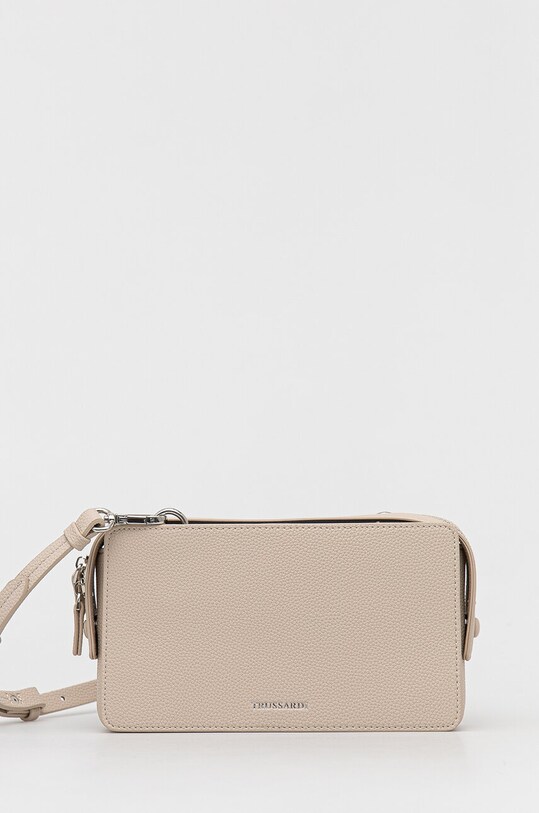 Trussardi torebka nie mieści A4 beżowy 75B01535.9Y099998