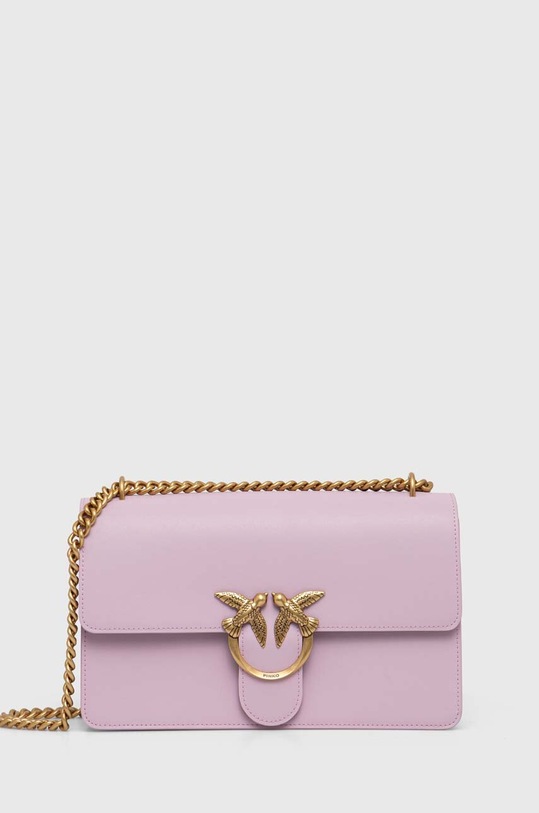 Pinko torebka skórzana 100941.A0F1 fioletowy AA00