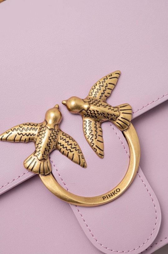 Pinko torebka skórzana 100941.A0F1 fioletowy