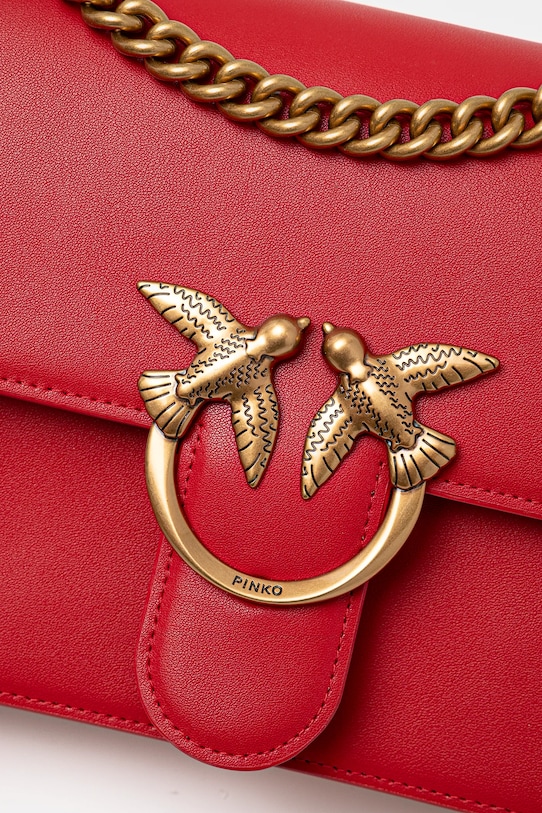 Кожена чанта Pinko червен 100941.A0F1