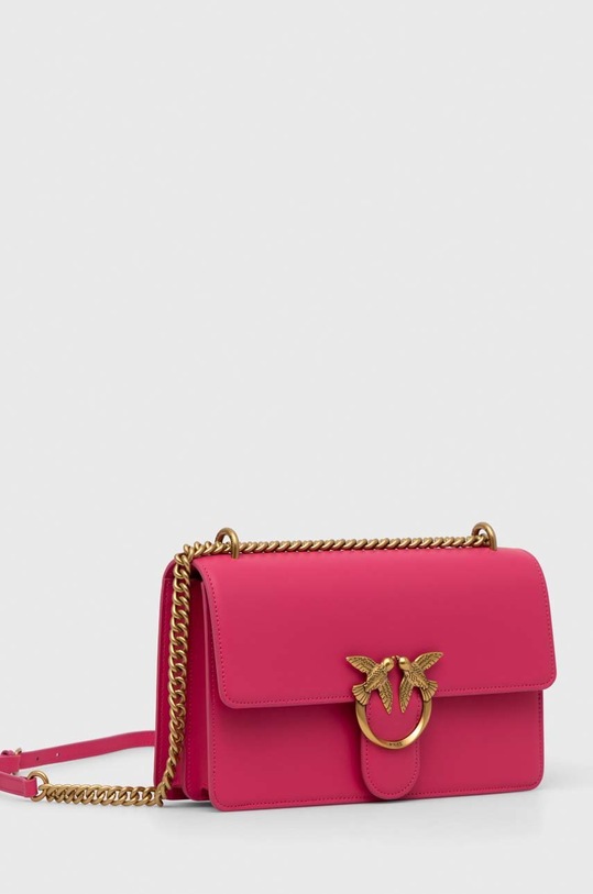 Δερμάτινη τσάντα Pinko 100941.A0F1 μωβ AA00