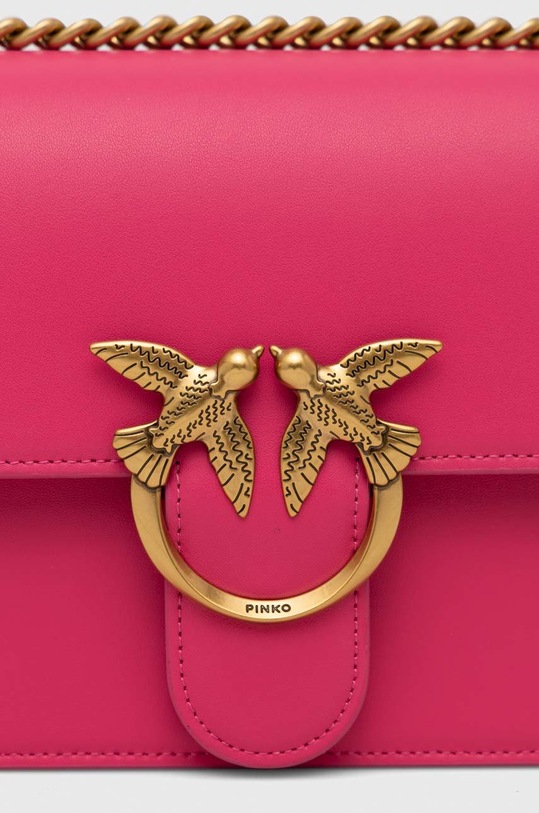 Δερμάτινη τσάντα Pinko μωβ 100941.A0F1