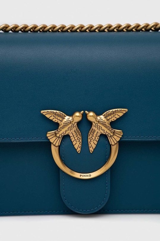 Pinko torebka skórzana niebieski 100941.A0F1