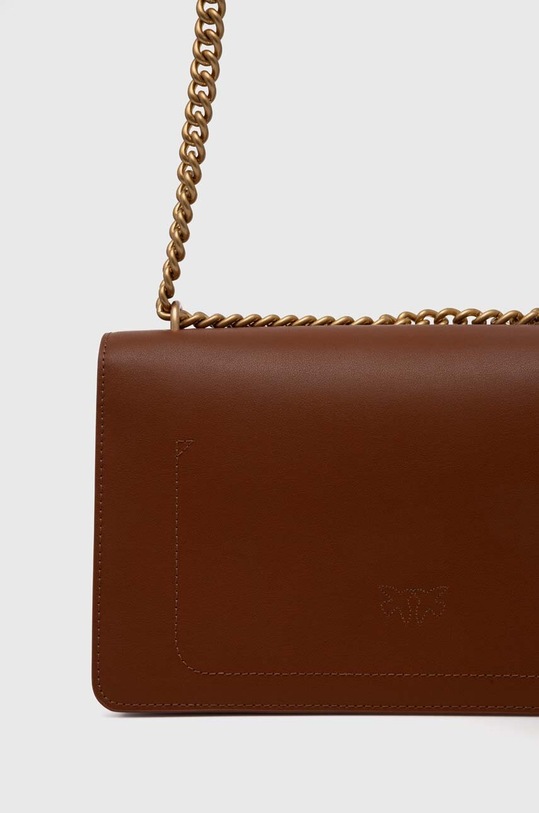 Doplnky Kožená kabelka Pinko 100941.A0F1 hnedá
